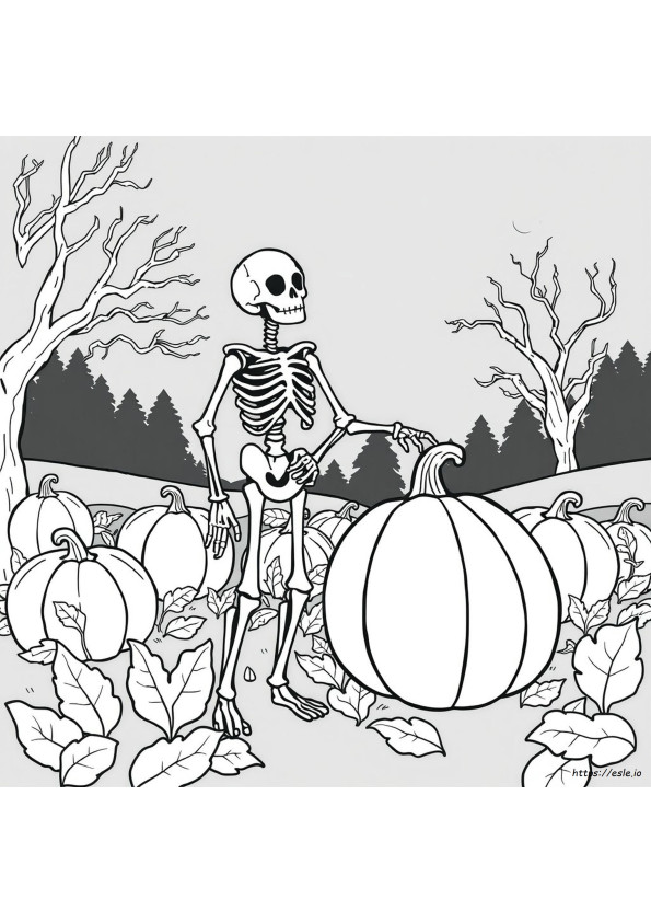 Jack Skeleton Boyama Sayfaları