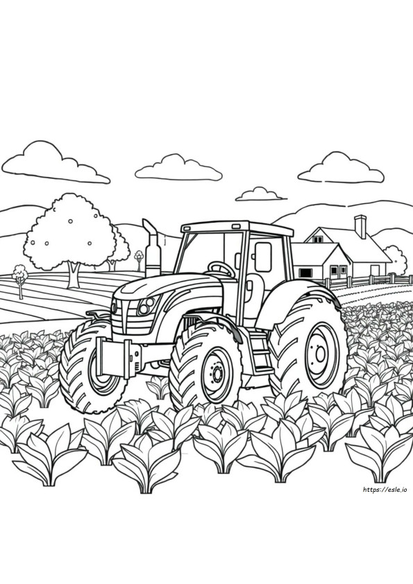 Tractor Coloring Book
