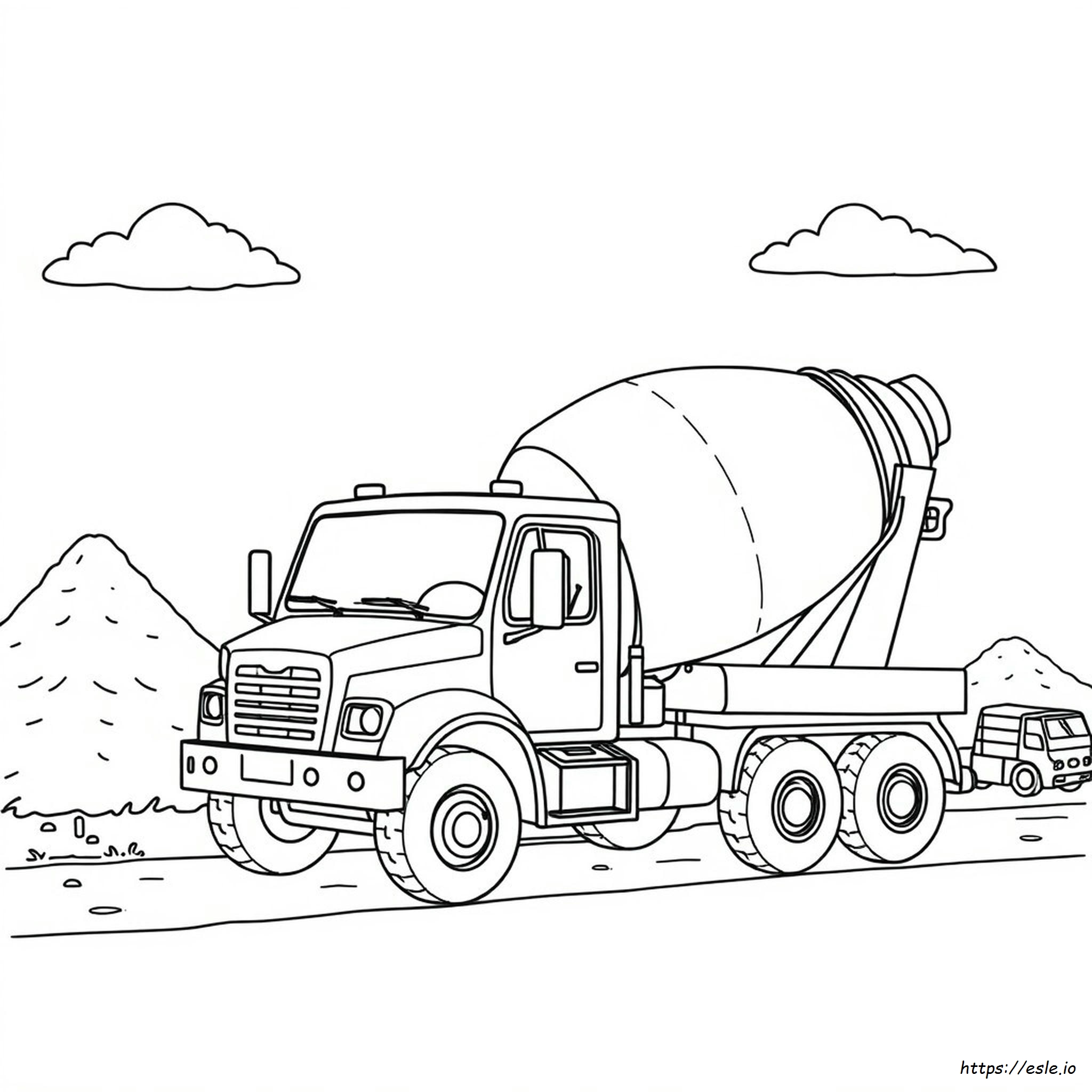 Coloriage Camion-Benne