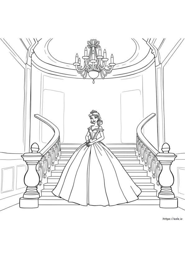 Ball Gown Coloring Pages