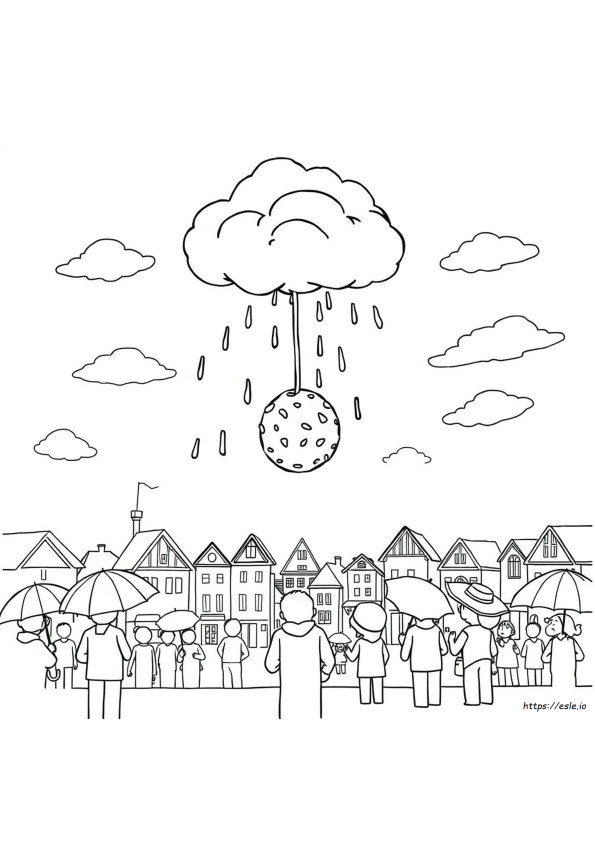 Cloudy With A Chance Of Meatballs Coloring Sheet