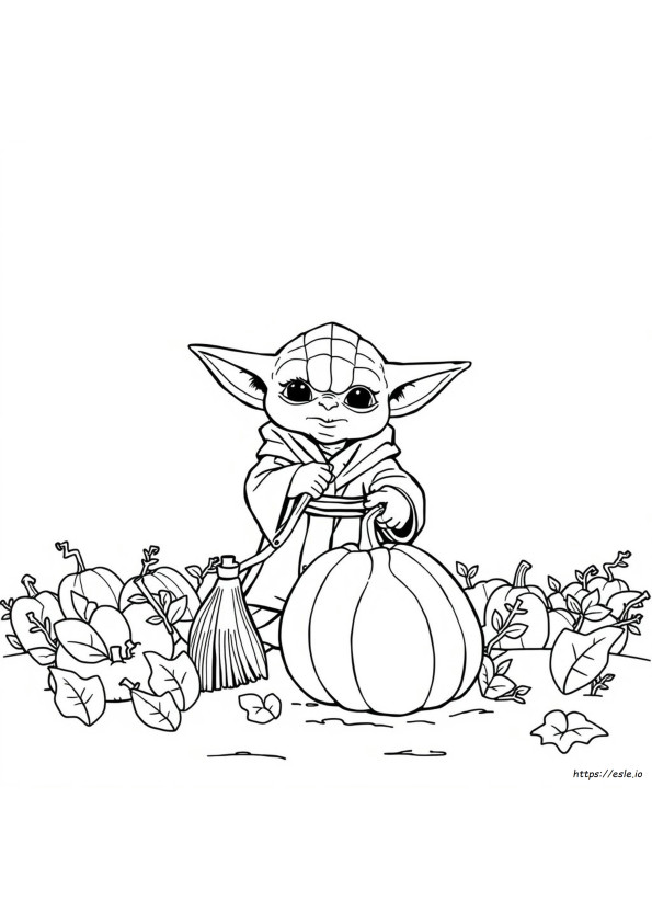 Halloween Yoda Coloring Pages