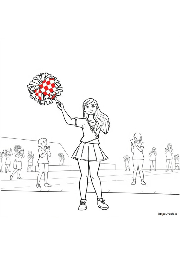Pom Pom Da Cheerleader Da Colorare