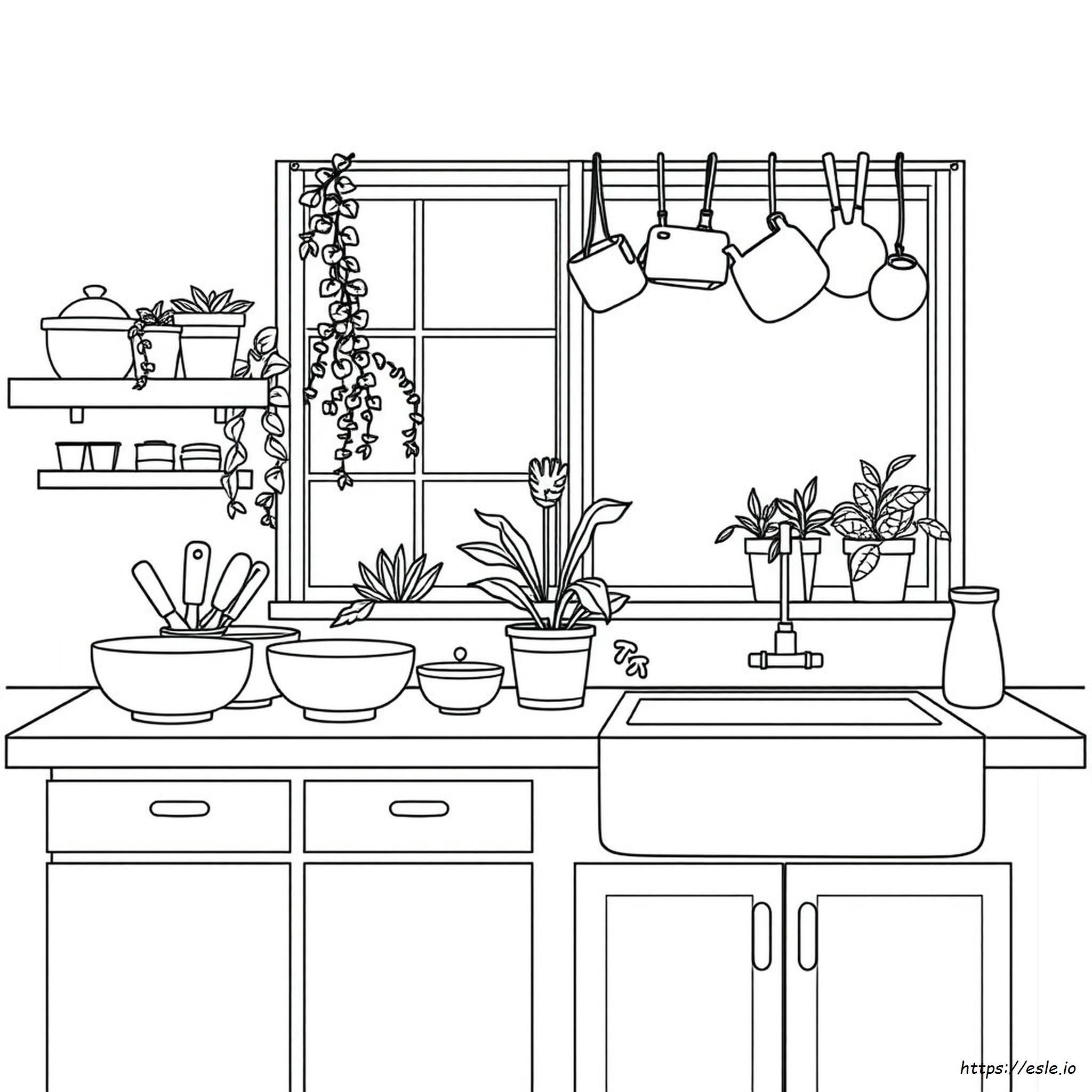 Kitchen Coloring Pages For Adults