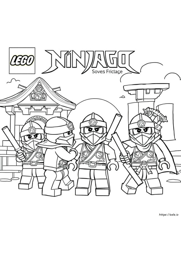 Lego Ninjago Synowie Garmadona Kolorowanki