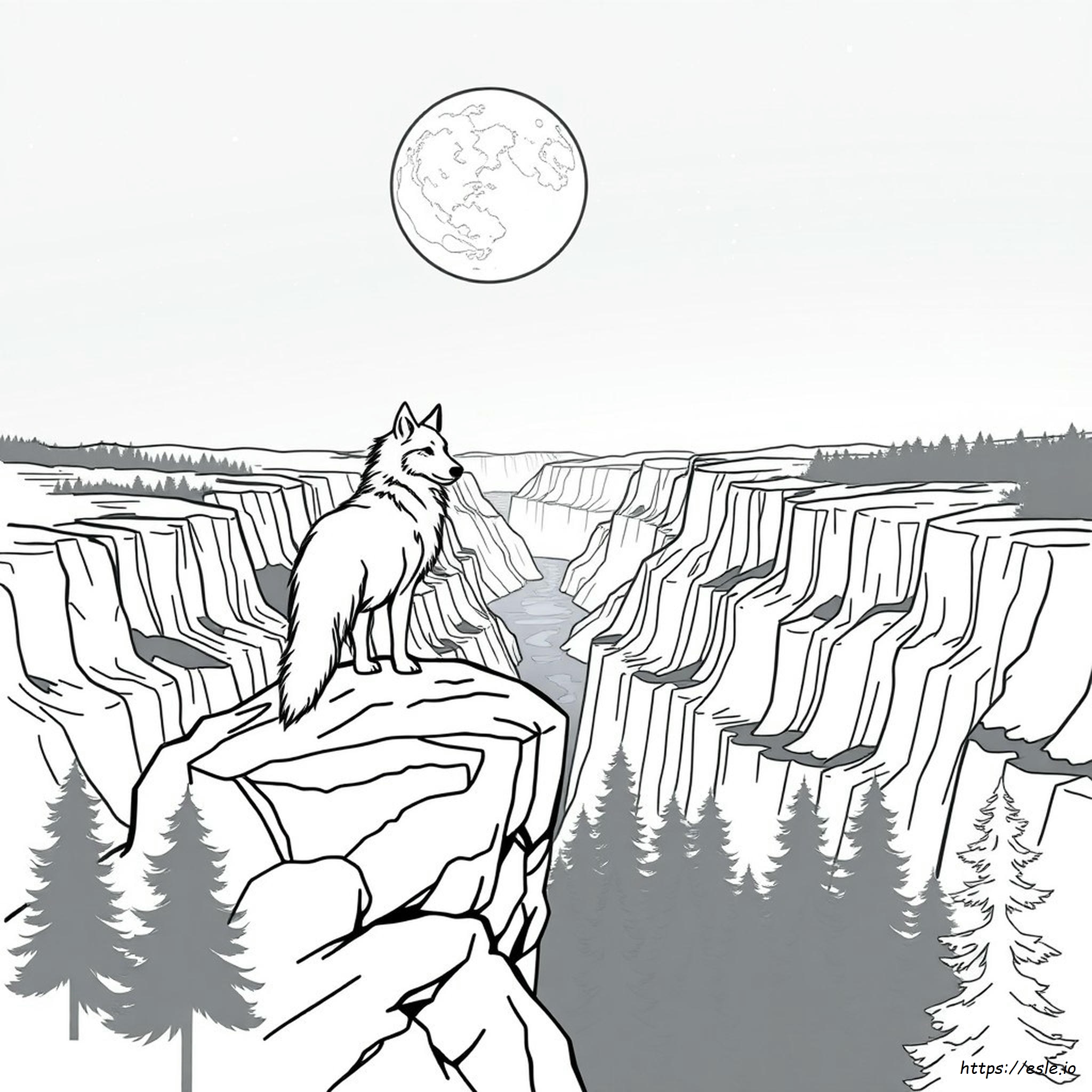 Printable Wolf Coloring Pages For Adults