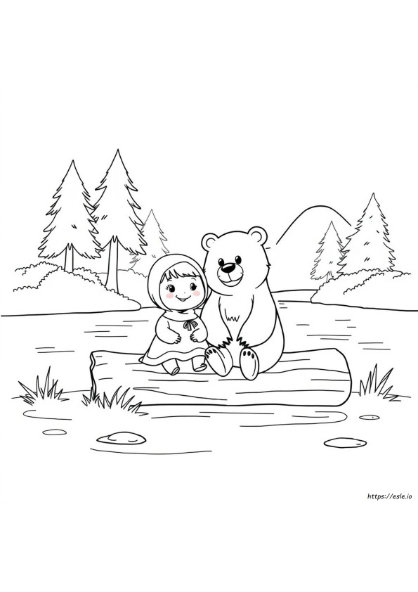 Drawing Masha And The Bear Coloring Pages
