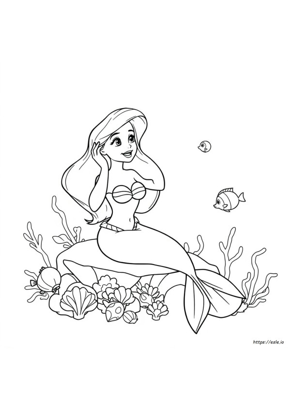 Ariel The Little Mermaid Coloring