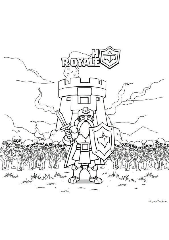 Clash Royale Kleurplaat