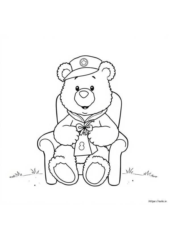 Pudsey Bear Colouring To Print