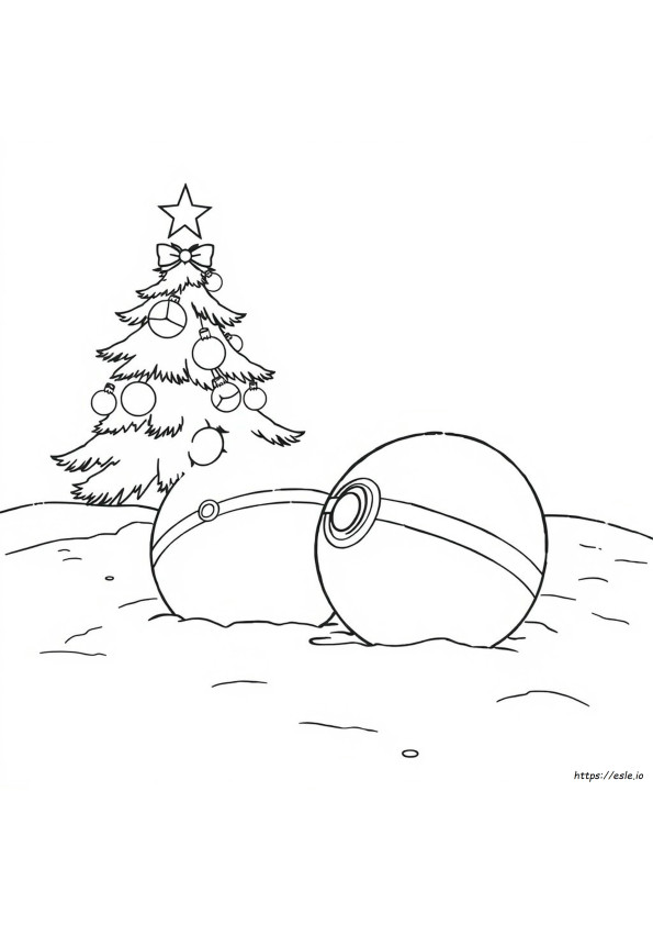 ポケモン クリスマス ぬりえ