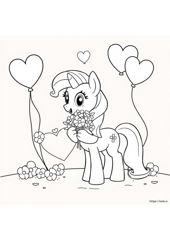 My Little Pony Valentinstag Ausmalbilder