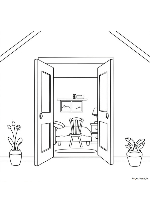 Di Dalam Rumah Gambar Mewarnai