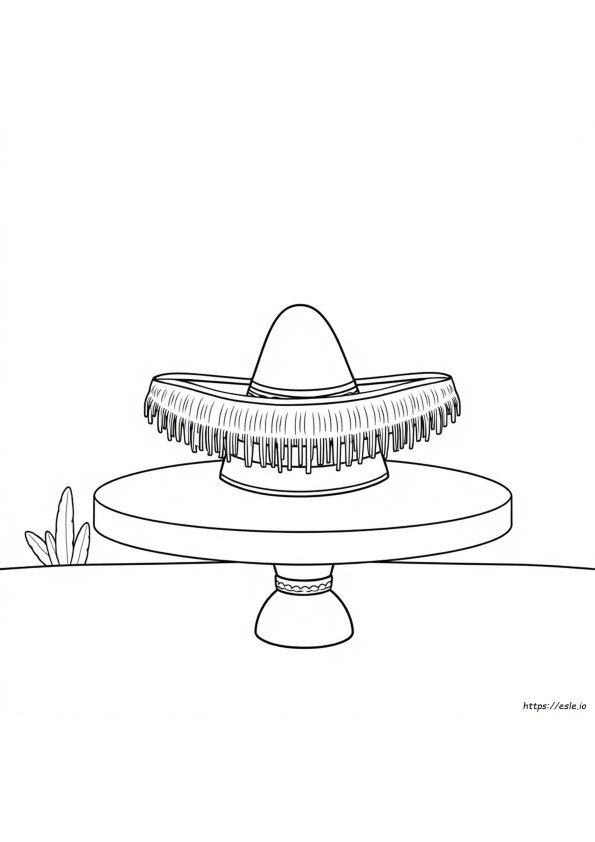 Sombrero Ausmalbild