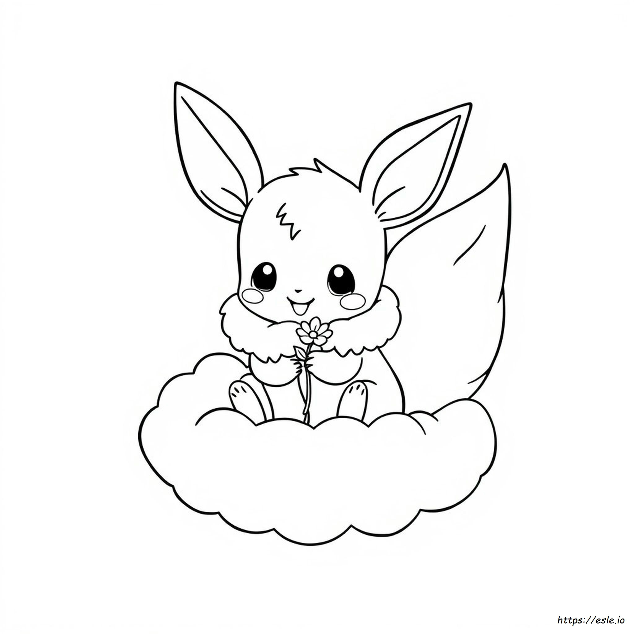 Eevee and Friends Colouring Page