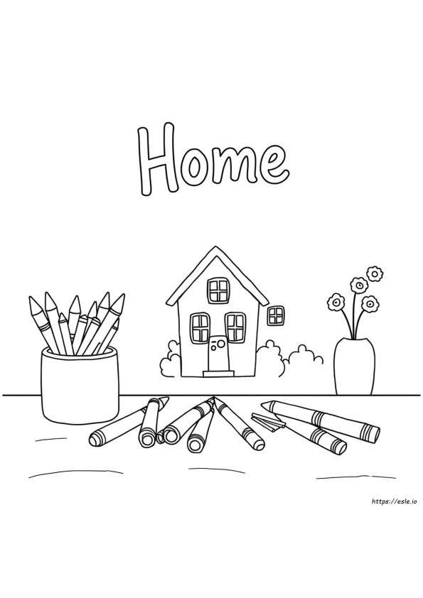 Color At Home Coloring Book