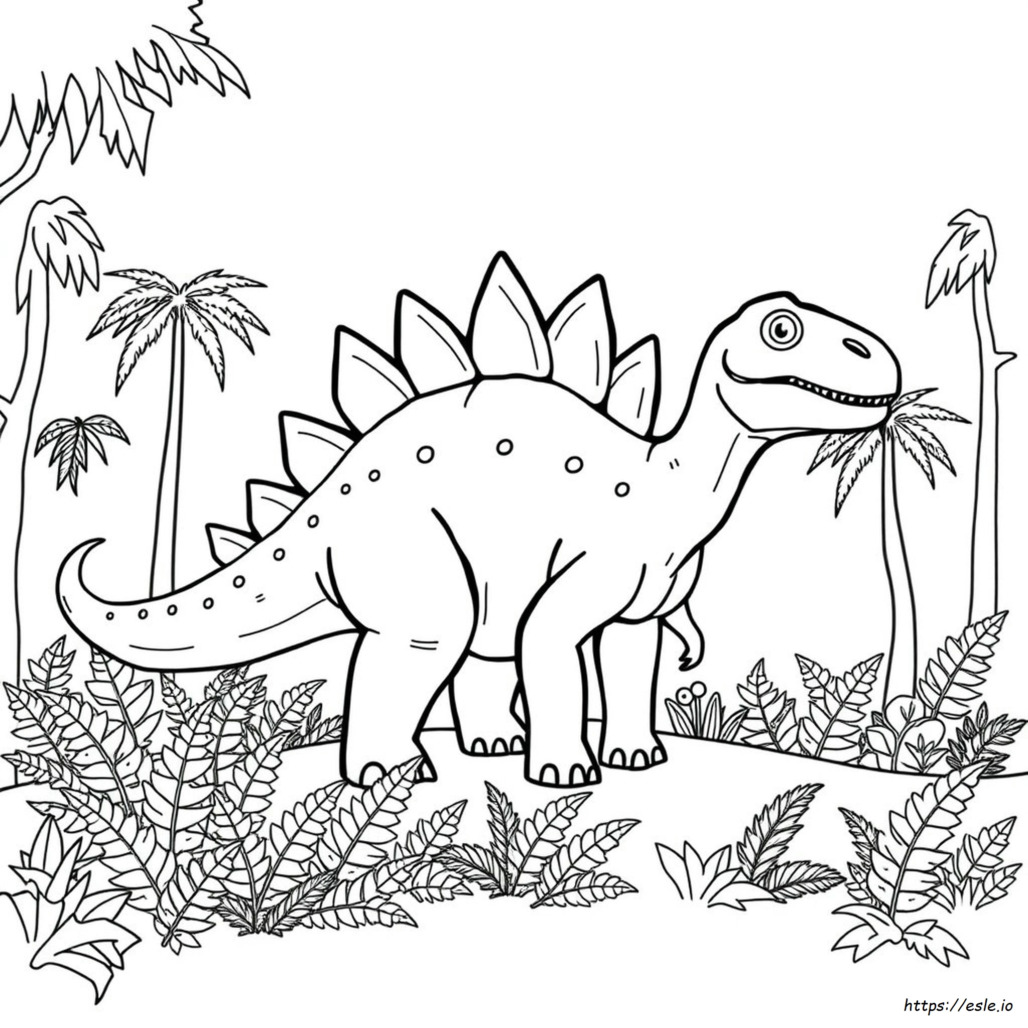 Stegosaurus Coloring Page