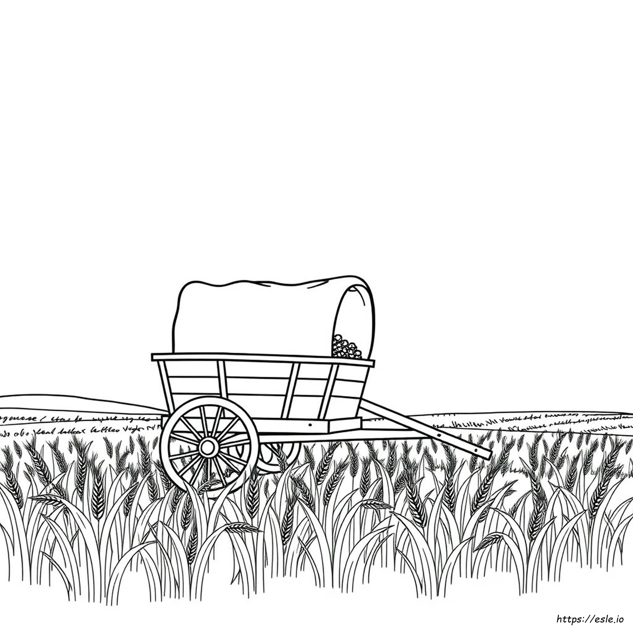 Grain Cart Coloring Pages