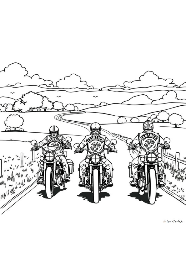 Sons Of Anarchy Coloring Pages