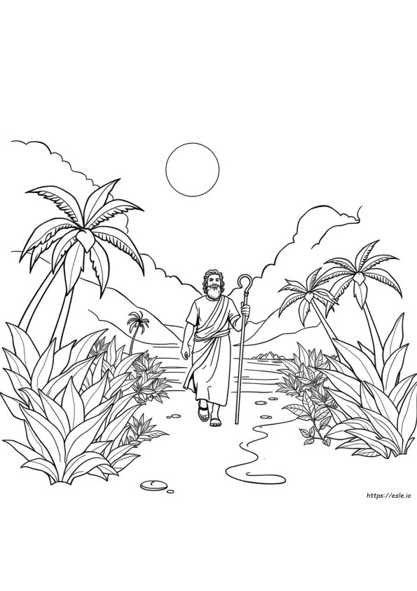 Promised Land Coloring Page