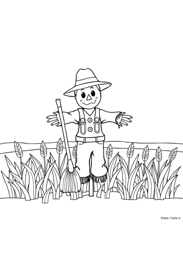Scarecrow Coloring Pages For Preschool