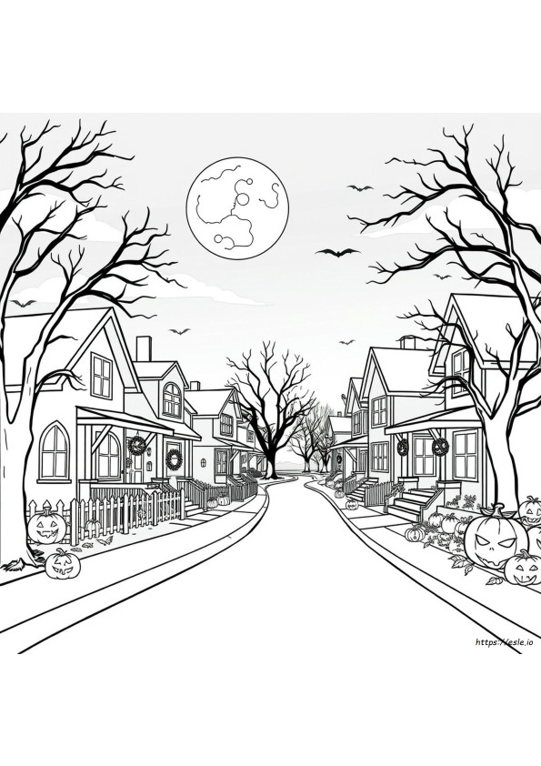 Halloween Coloring Pages High School