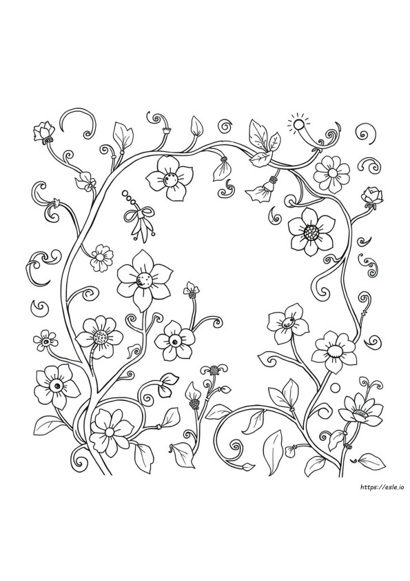 Dapat Dicetak Gratis Lembar Mewarnai Art Nouveau