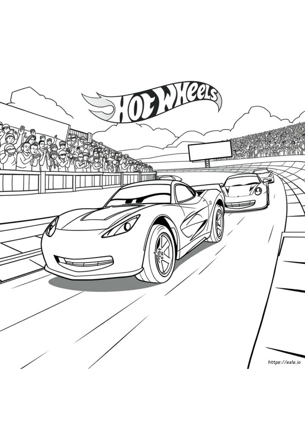 Coloring Pages Hot Wheels Tor Kolorowanka
