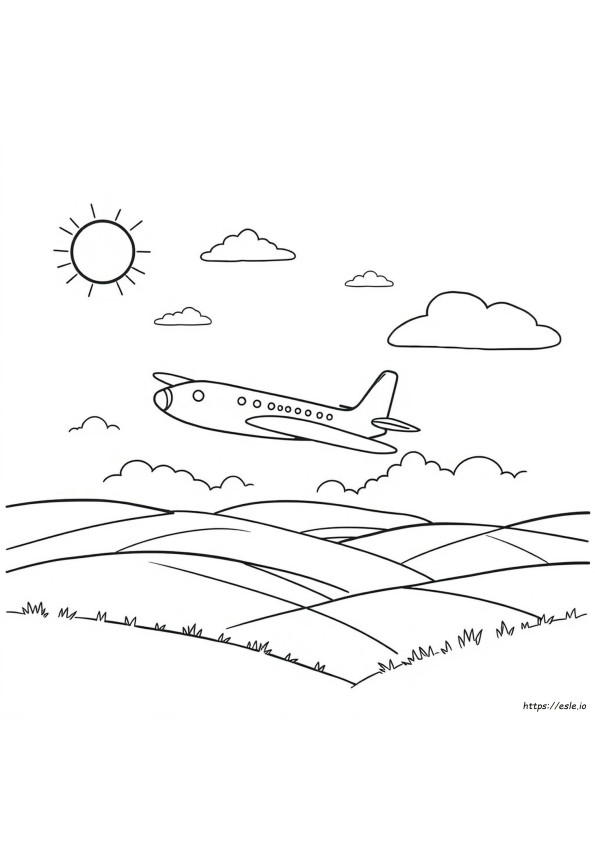 Airplane Coloring Pages For Preschool