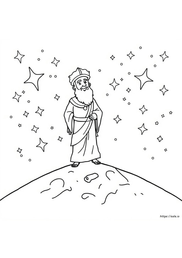 Abraham Stars Coloring Page