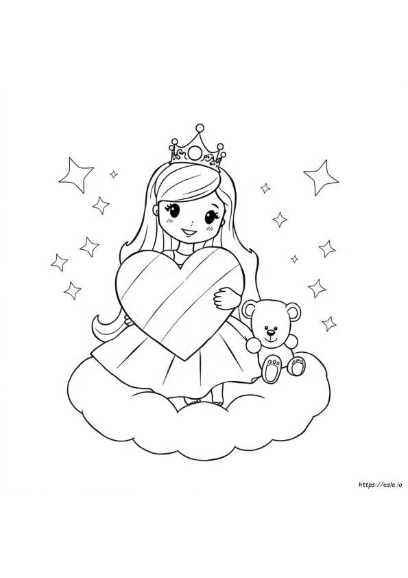Coloriages Nounours Princesse
