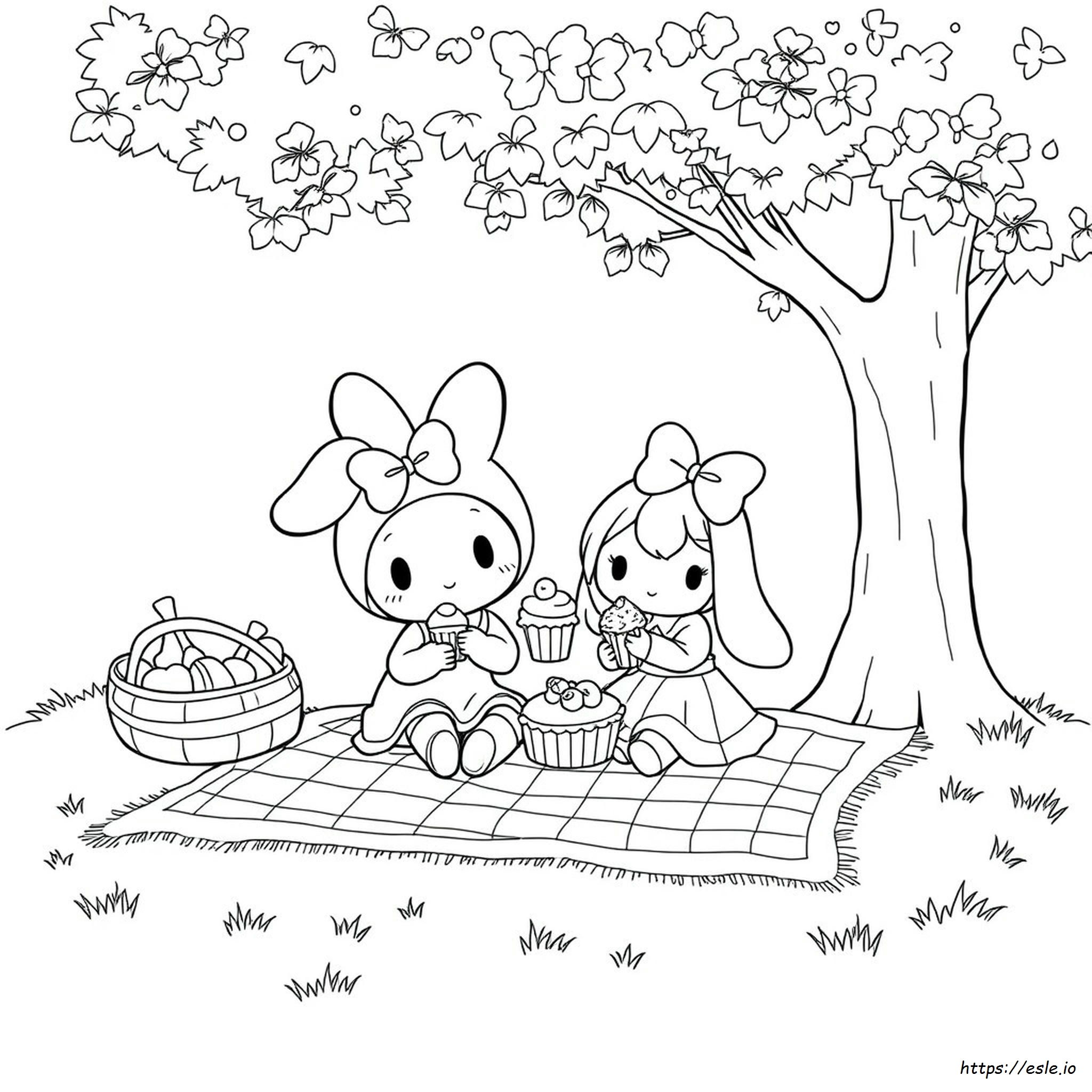 Coloring Pages My Melody Y Kuromi Para Colorear