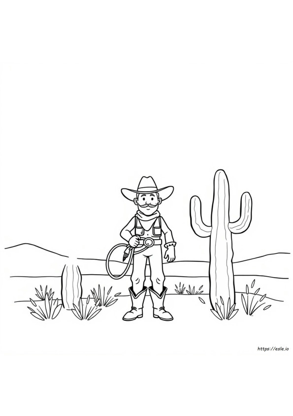 Dibujos De Vaqueros Para Colorear, Imprimibles Gratis