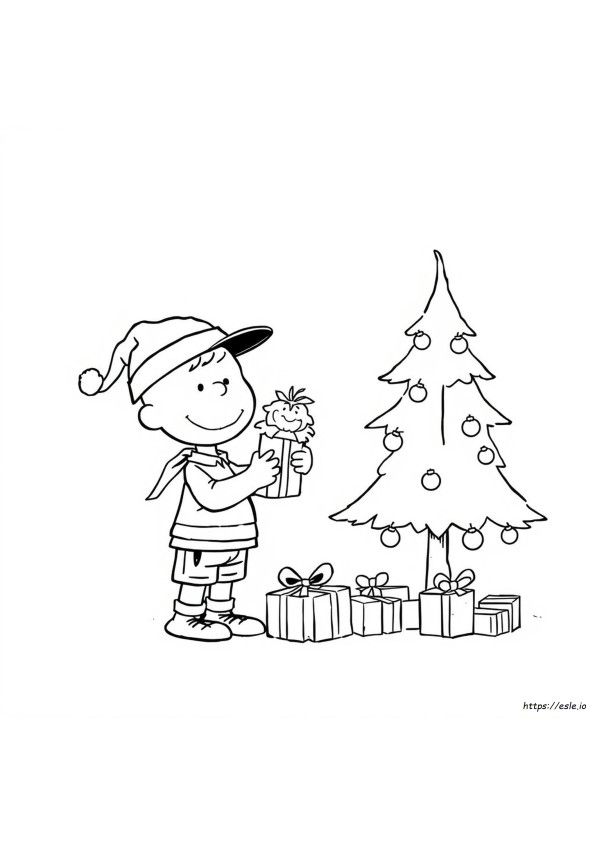 Coloriages Charlie Brown Noël Gratuits