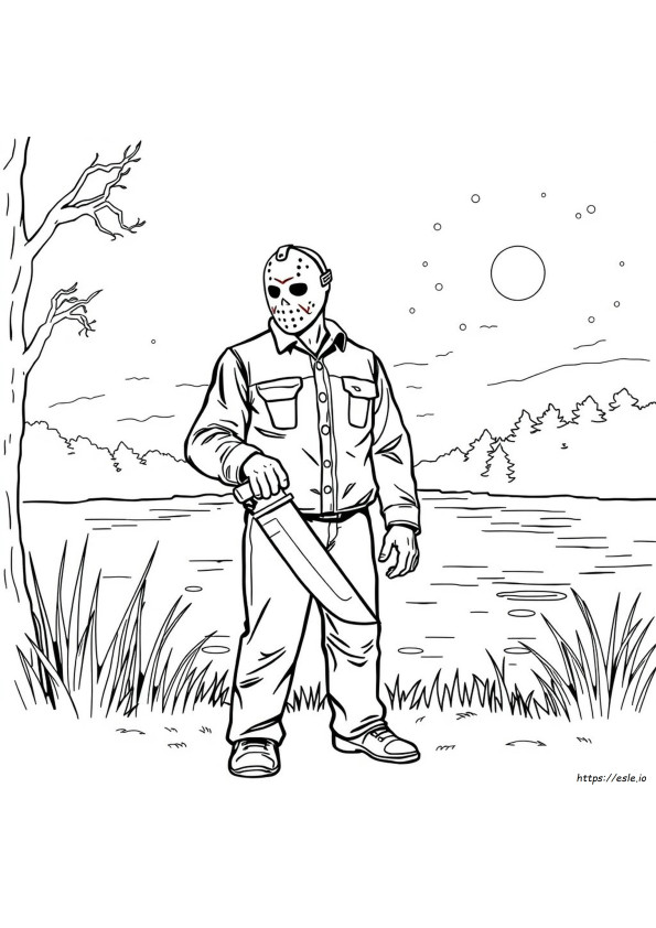 Jason Voorhees Coloring Sheets