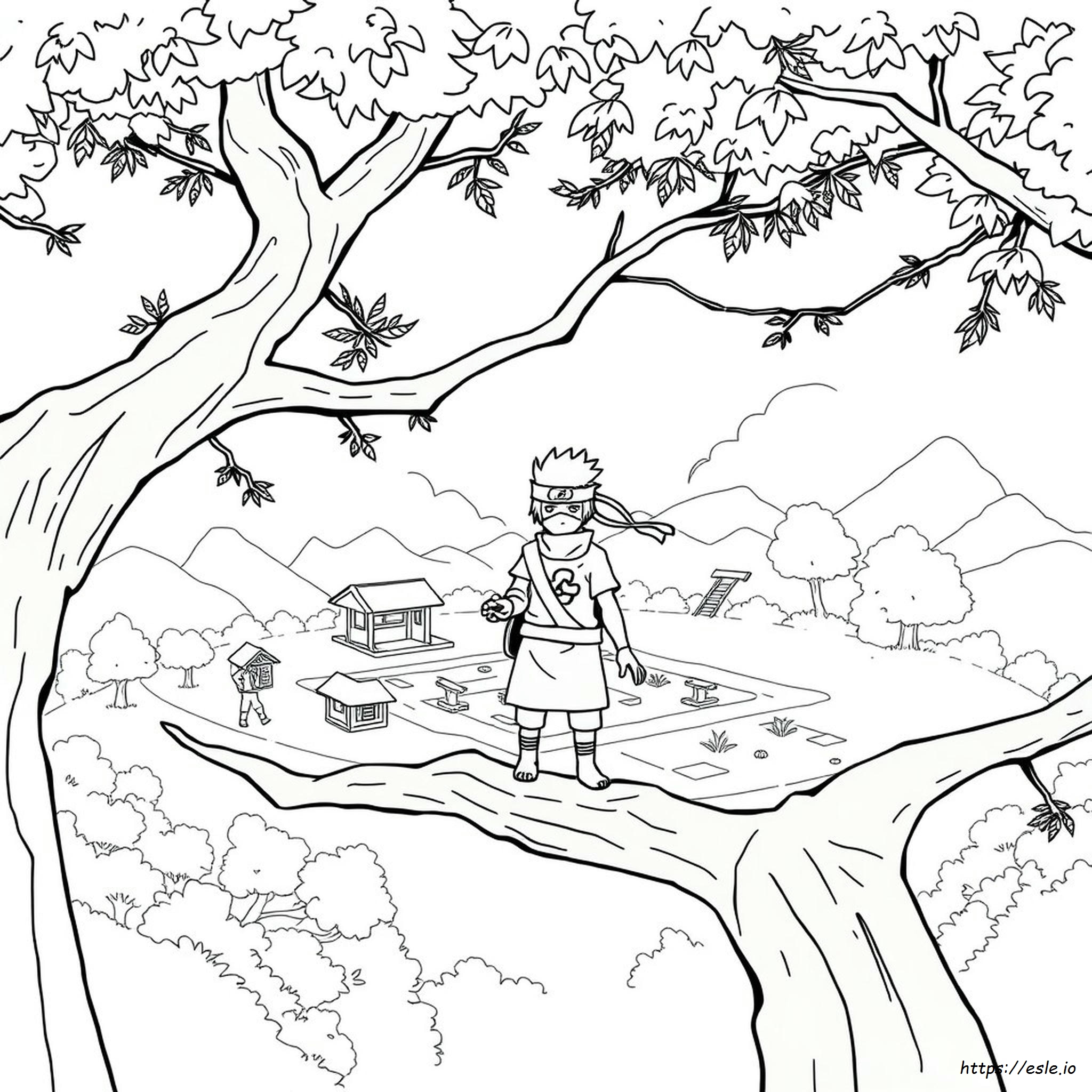 Kakashi Colouring Drawing
