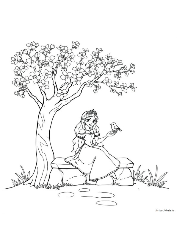 Princess Pic For Coloring