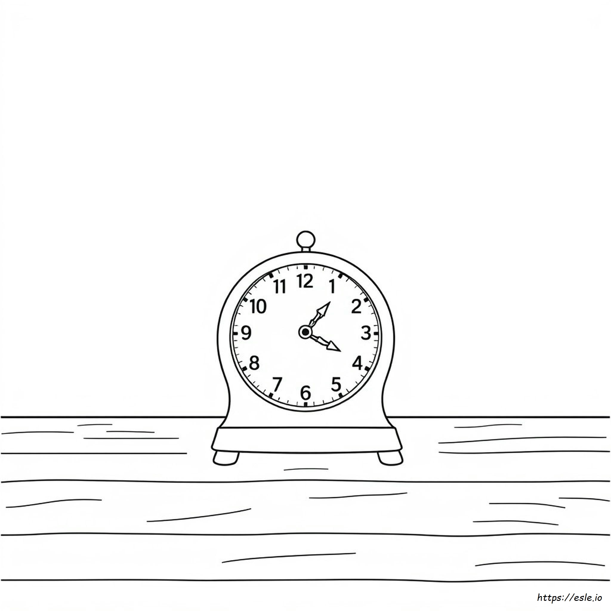 Coloring Page Of Clock