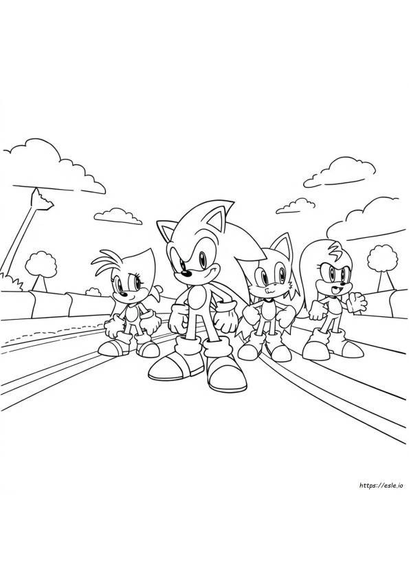 Sonic Boom Sonic And Friends Coloring Pages