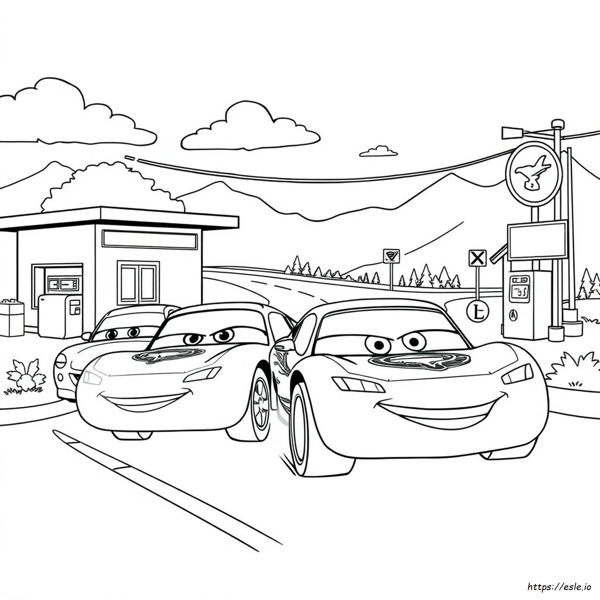 Dibujos Para Colorear De Cars La Película
