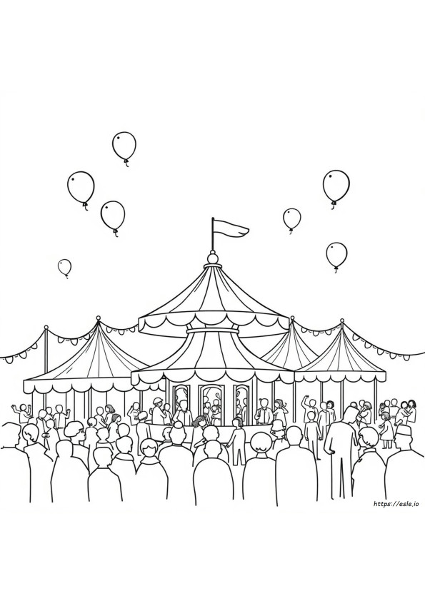 Carnival Coloring Pictures