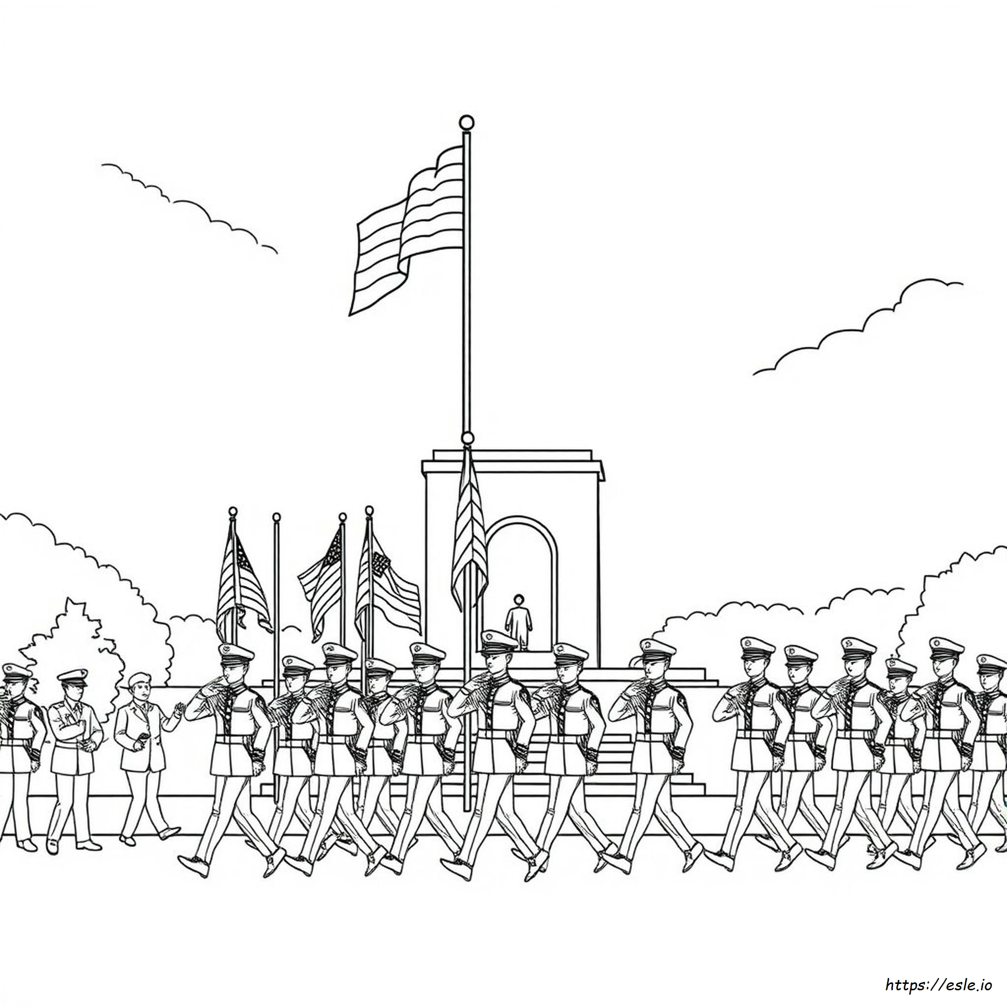 Coloriage Journée Des Forces Armées