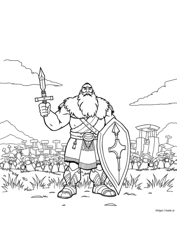 Goliat Kolorowanka