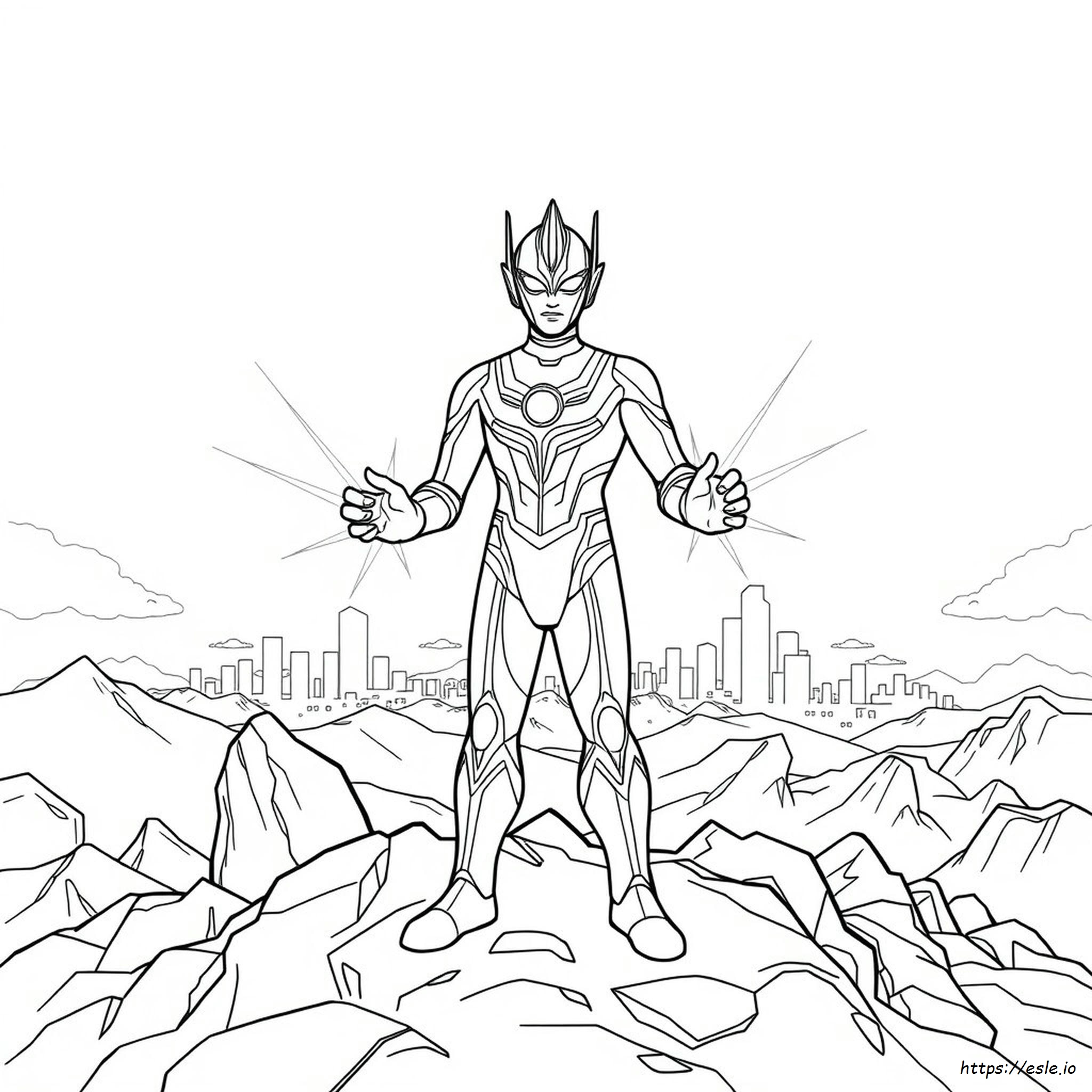 Drawing Ultraman Coloring Pages