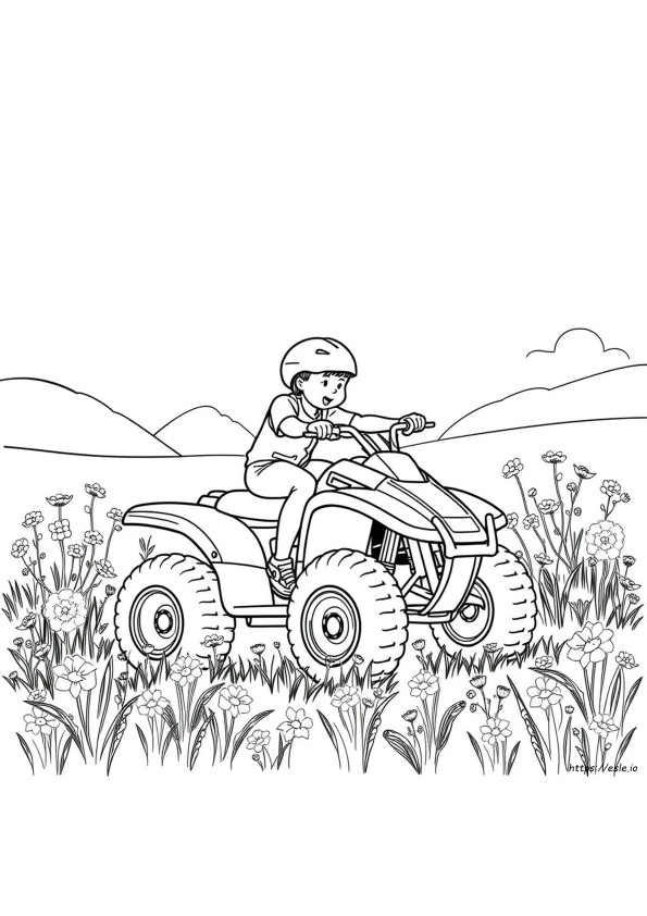 Gemakkelijke Quad Kleurplaten
