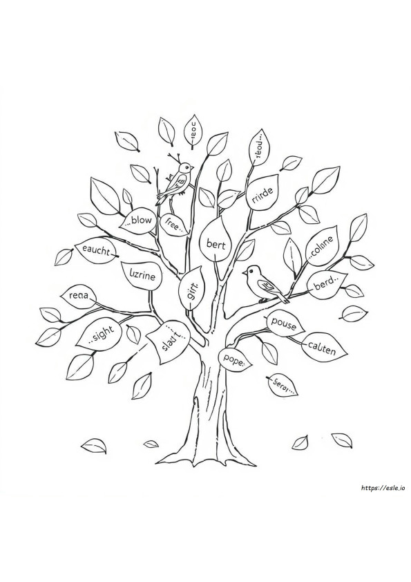 Printable Sight Words Coloring Pages