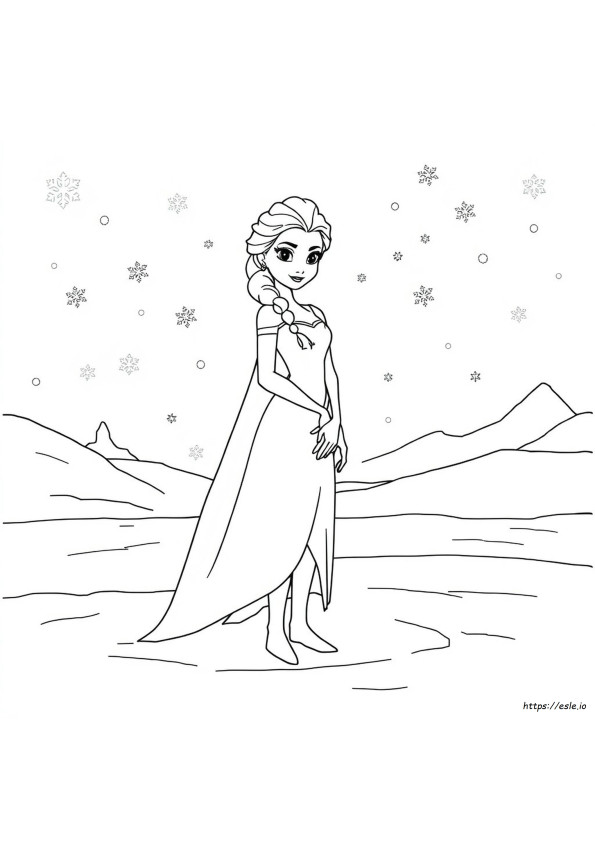 エルサの塗り絵