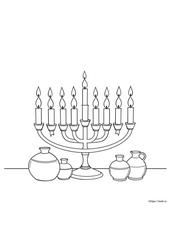 Channukah Coloring Pages