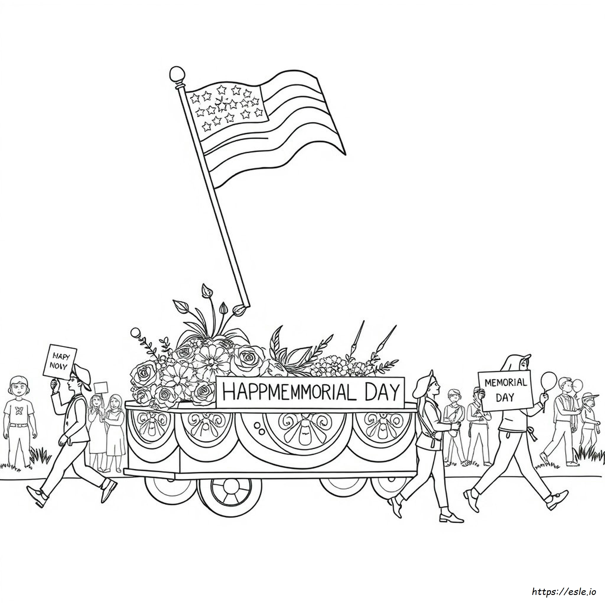 Happy Memorial Day Coloring Pages