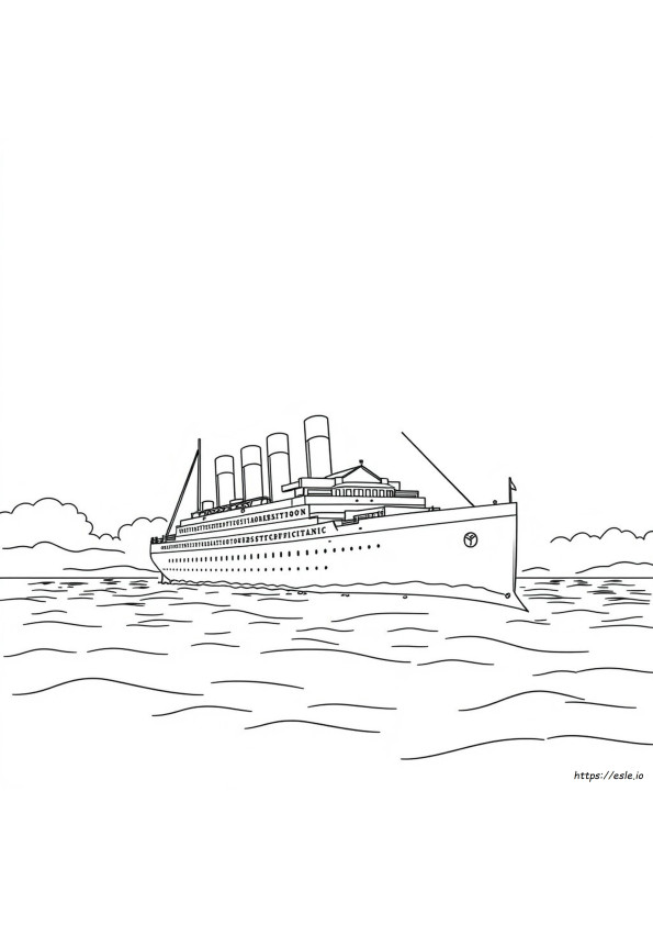 Titanic Gambar Mewarnai